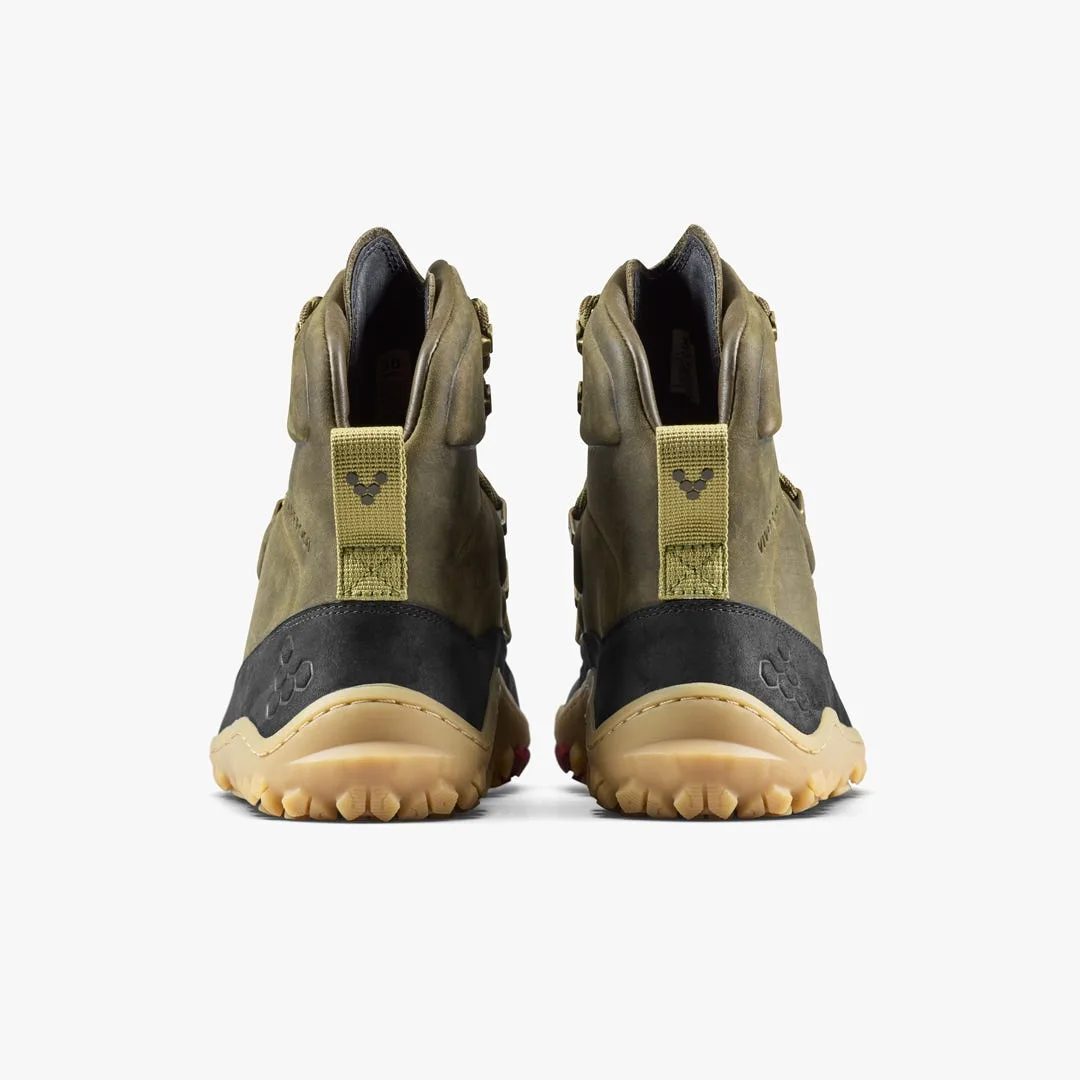 Ботинки Vivobarefoot Tracker Leather AT II — женская модель, тёмно-оливковый, фото 5