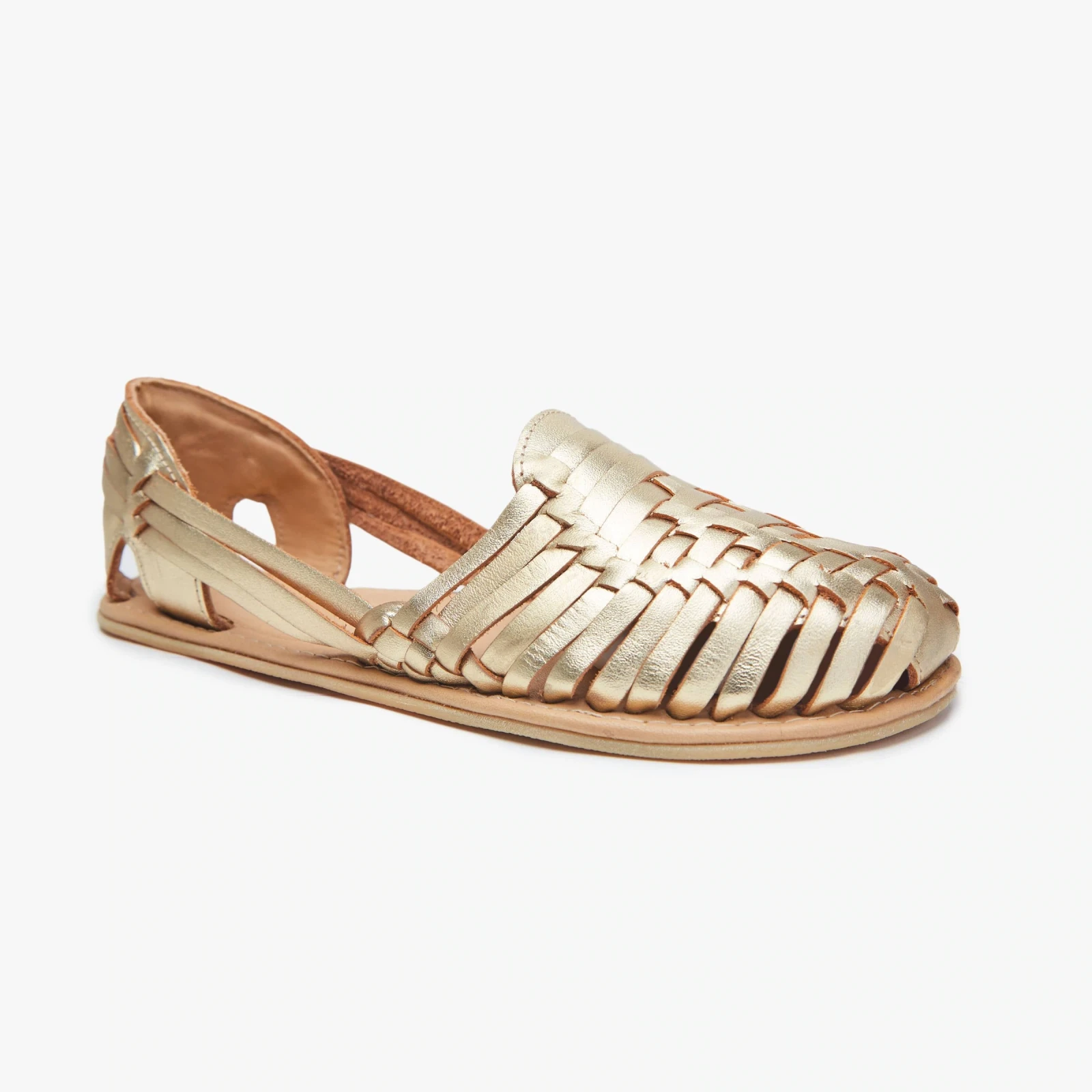 Босоногие сандалии Origo Huarache Slip-On by Anya — золотистый