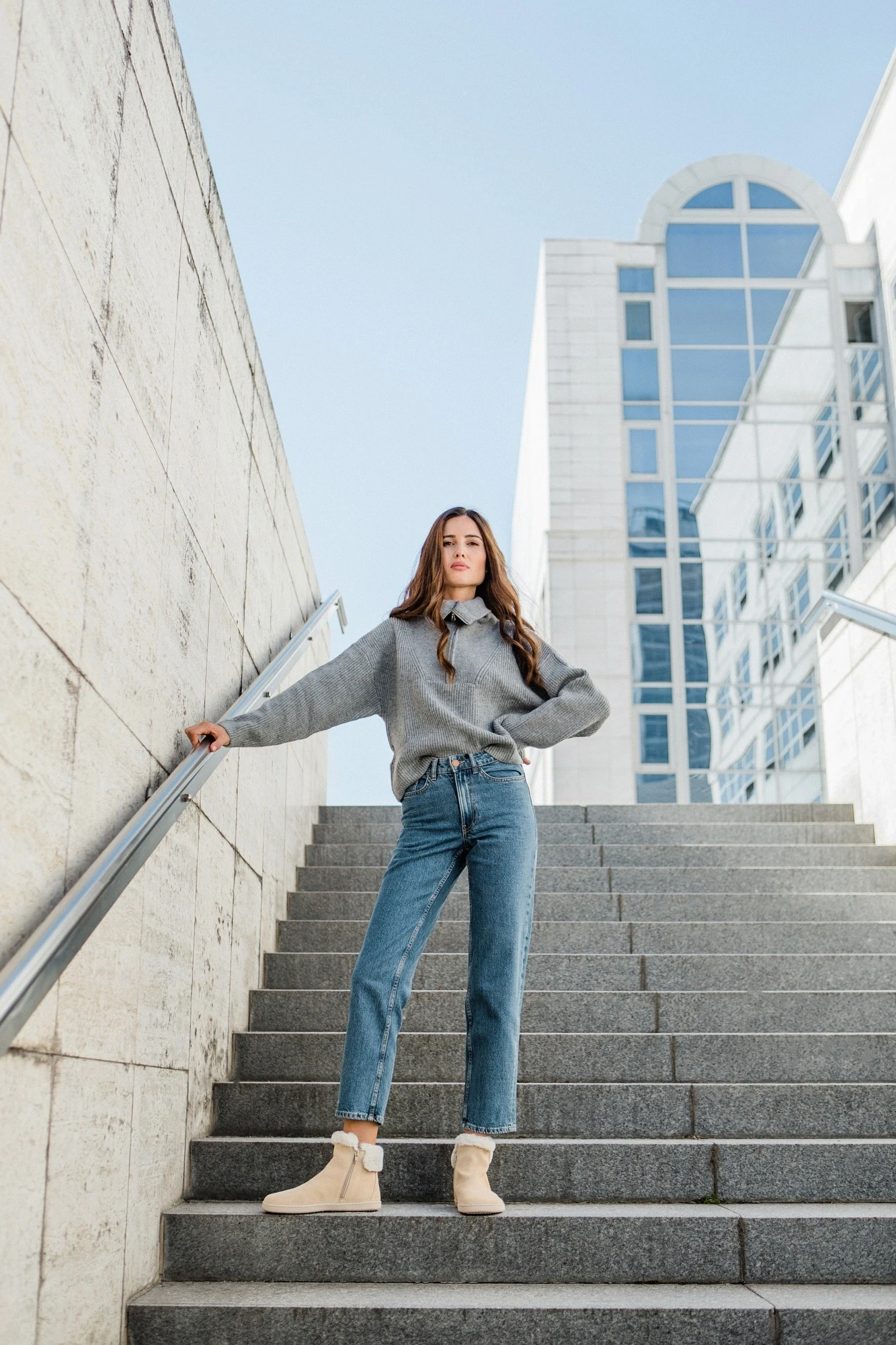 Босоногие ботинки Shapen FLUFFY 2.0 — бежевый, фото 4