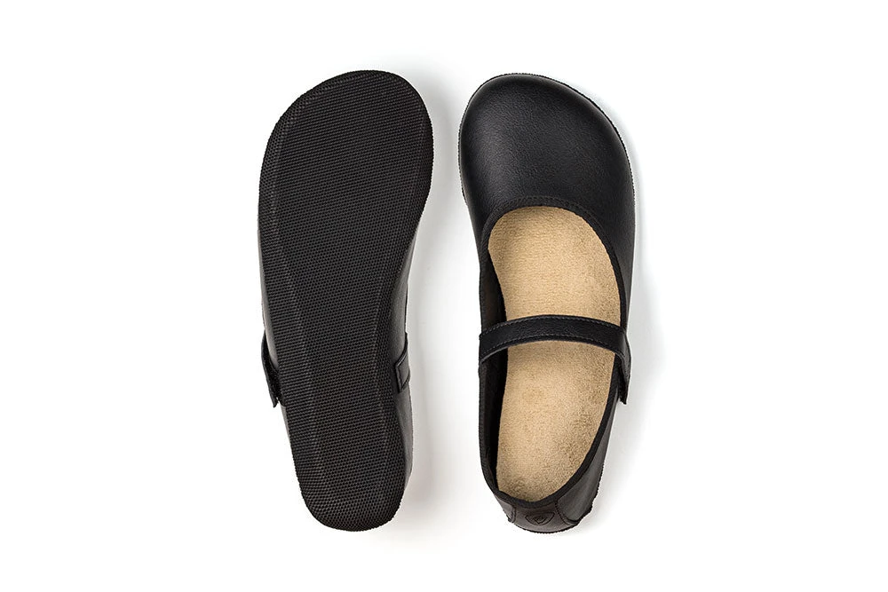 Балетки Ahinsa Ananda Ballet с ремешком Barefoot — чёрный, фото 9