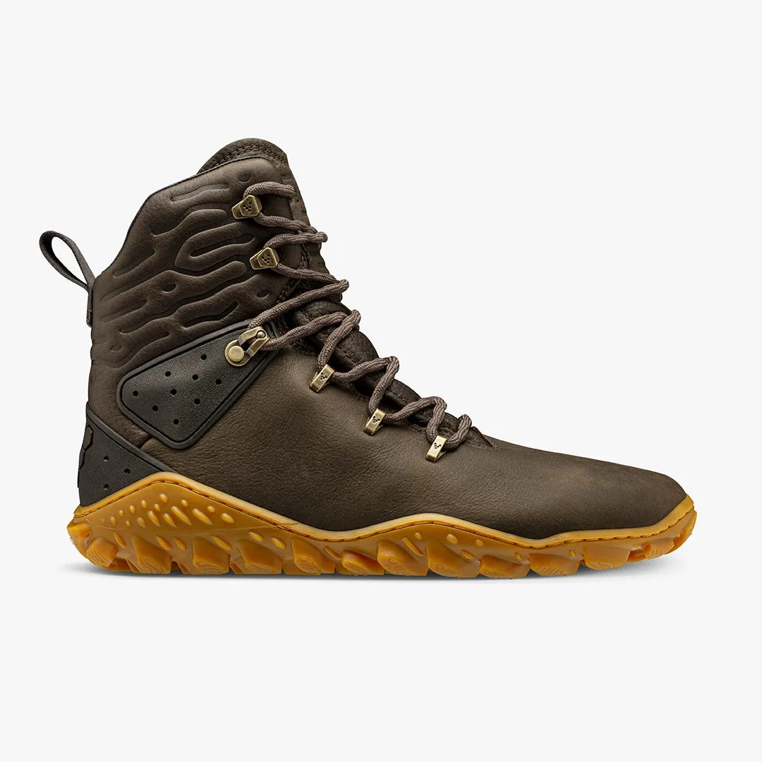Ботинки Vivobarefoot Tracker Forest Esc — женская модель, лесной зелёный с коричневым