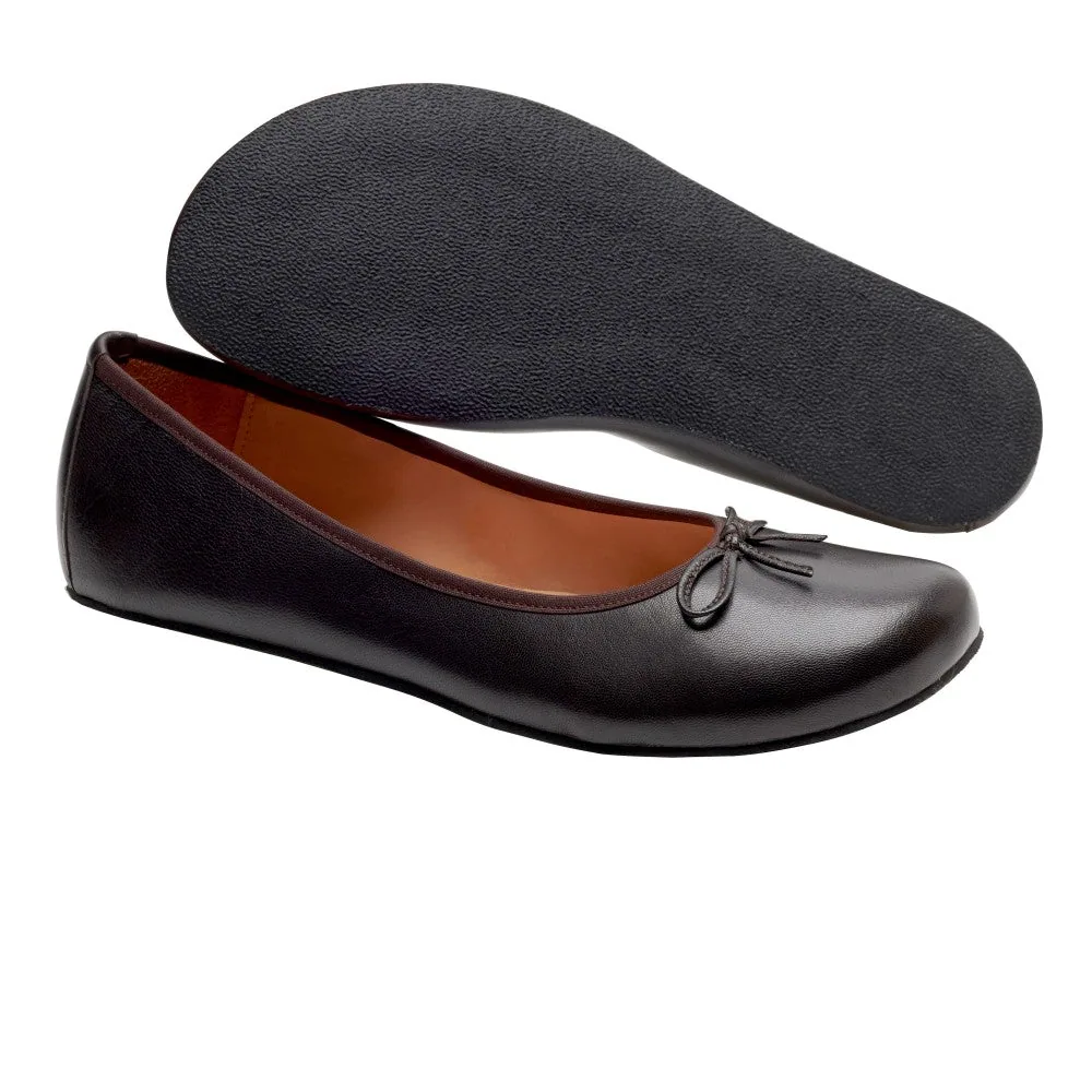 Женские балетки ZAQQ LOOQ Dark Brown (тёмно-коричневый цвет), фото 2