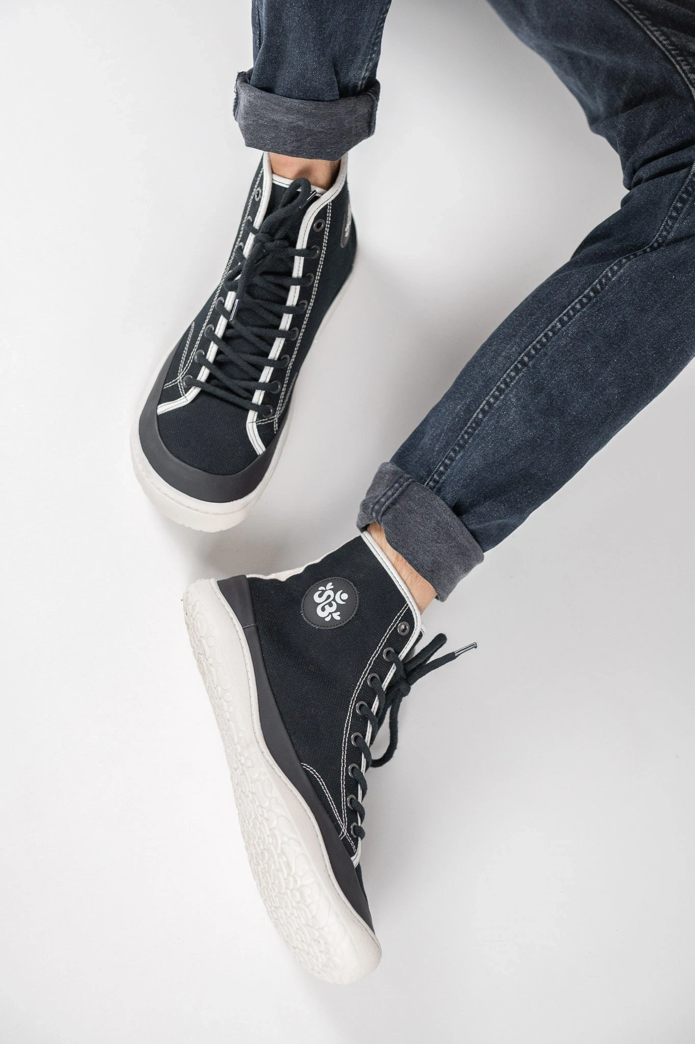 Босоногие ботинки Sambas the bambas Ink — чёрные, фото 13