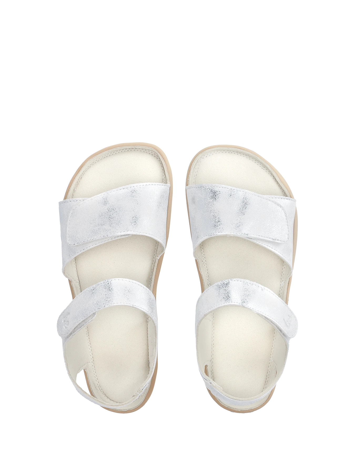 Детские босоногие сандалии Be Lenka Miami Junior - молочный с блеском, фото 5